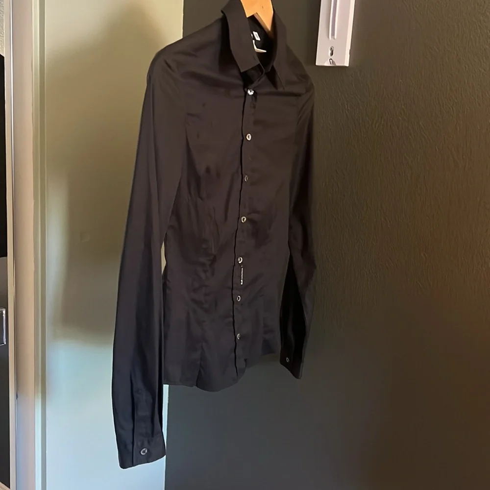 🛑 1 hour sale. D&G, women’s Black Button Down Shirt - Picture 9 of 14